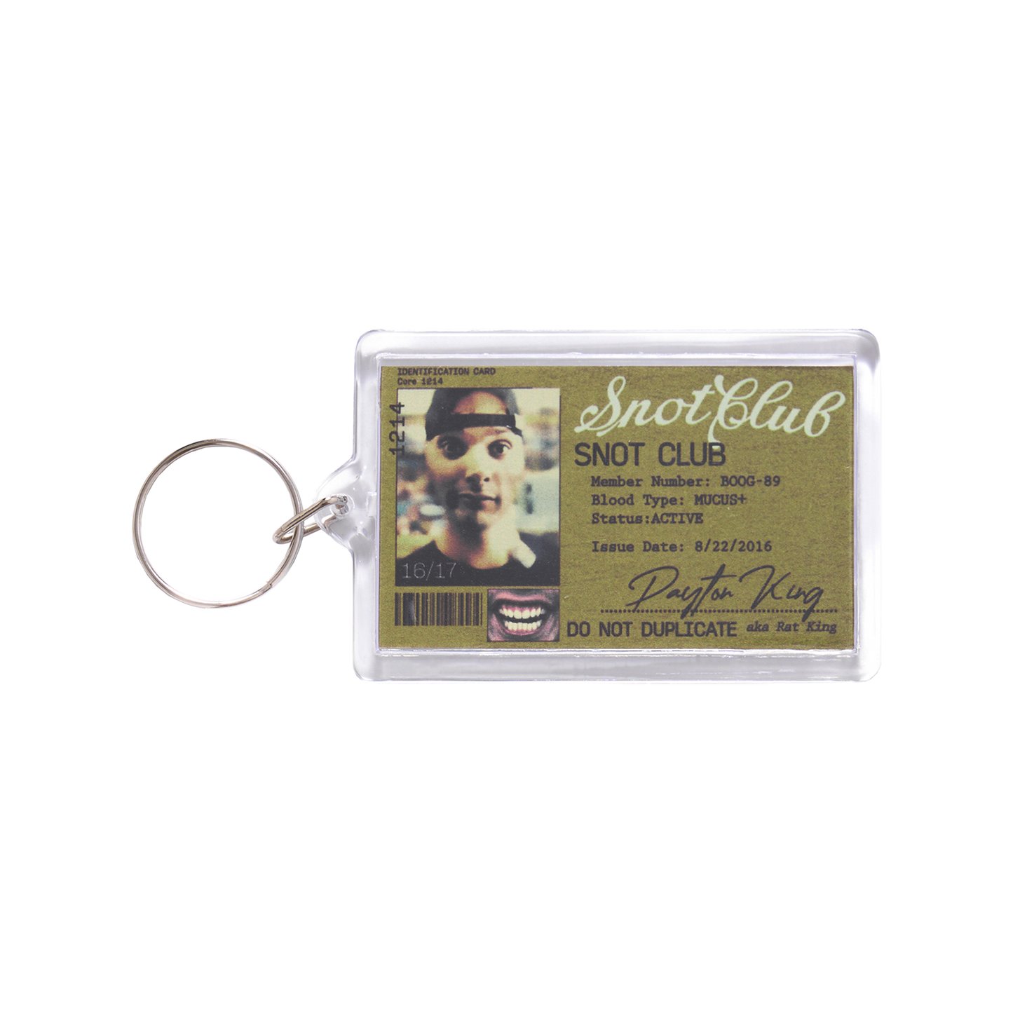 Snot Club ID Keychain